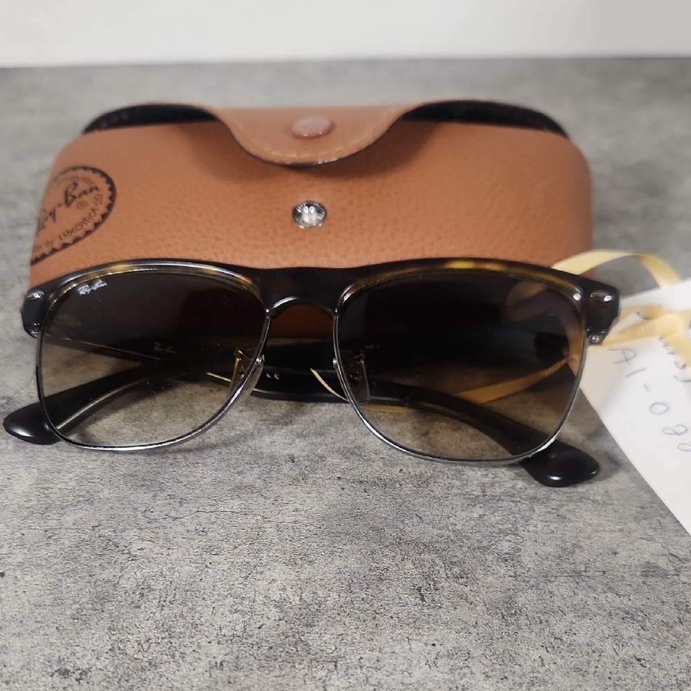 Ray-Ban Black and Brown Sunglasses